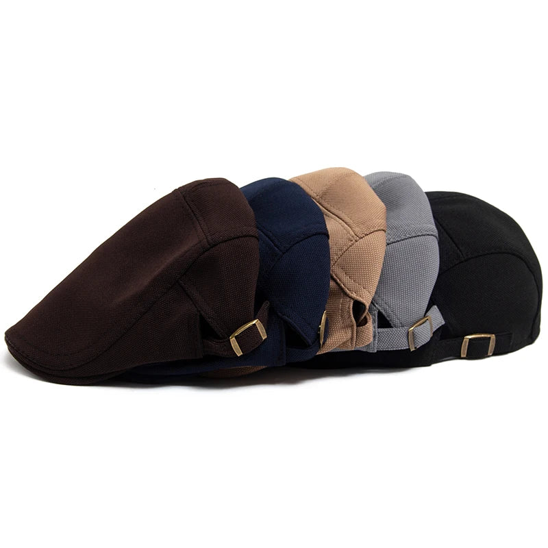 Mønstret Newsboy Flatcap