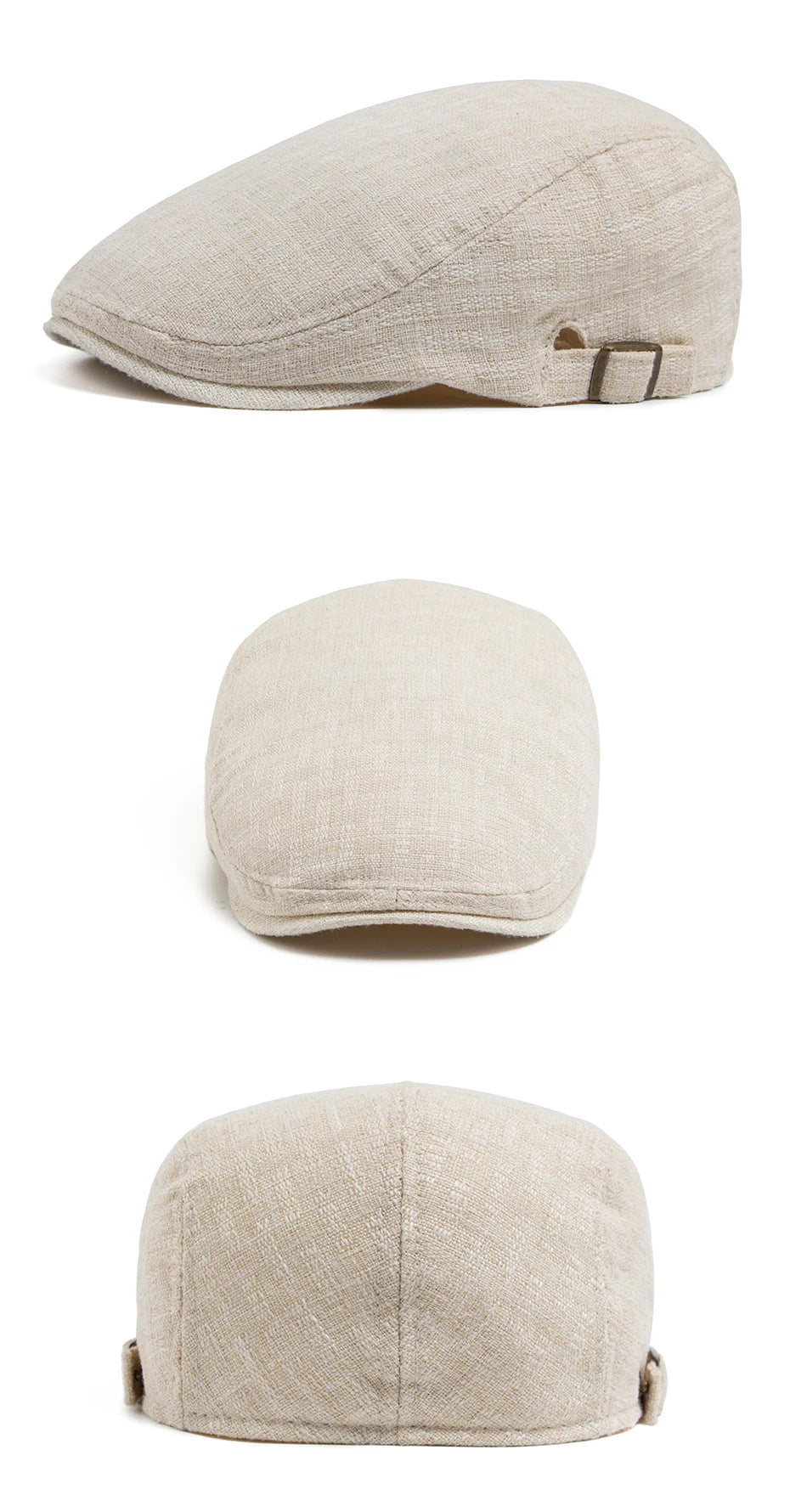 Klassisk Flatcap med Knappedetalj