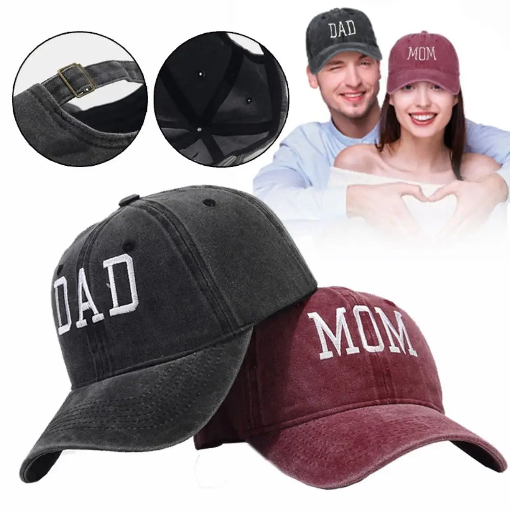 "Mom / Dad" Brodert Caps