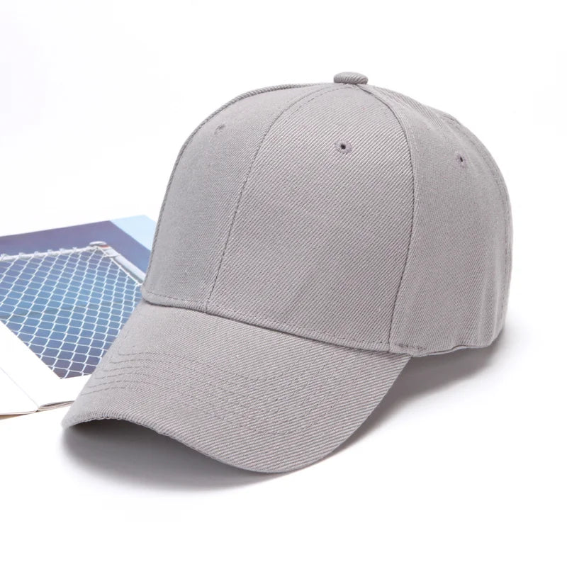 Klassisk Ensfarget Baseballcaps