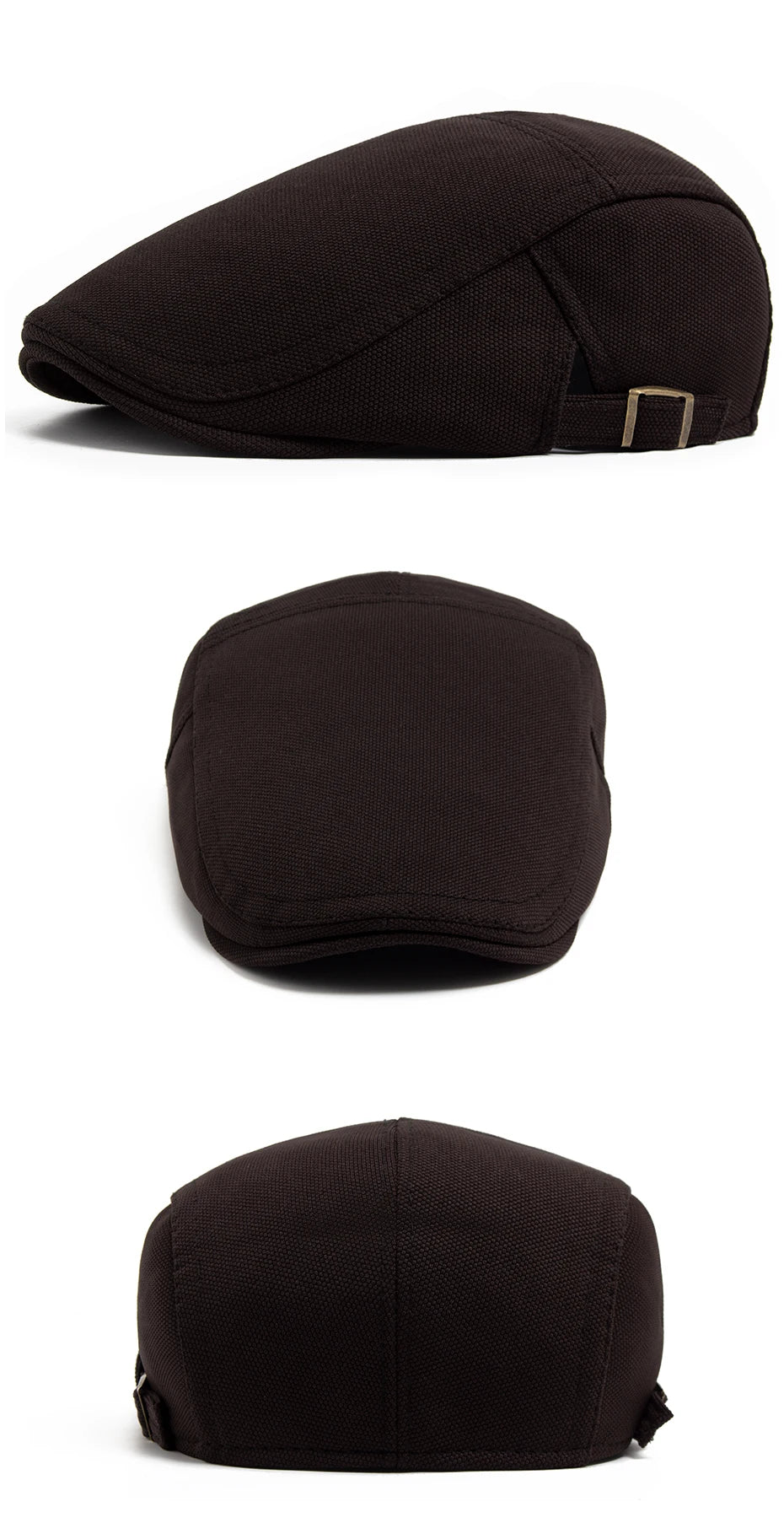 Mønstret Newsboy Flatcap