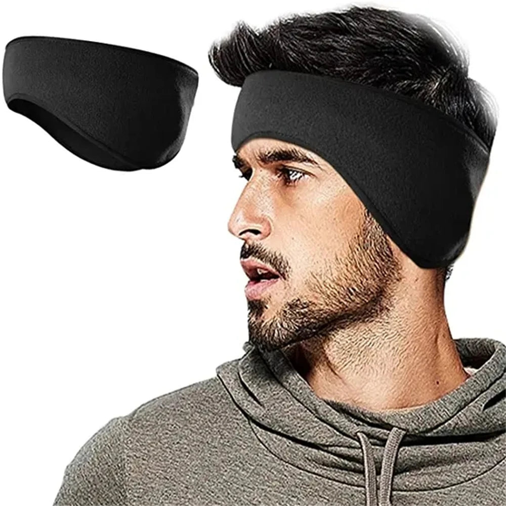 Fleece Sports-Pannebånd med Øreflapper