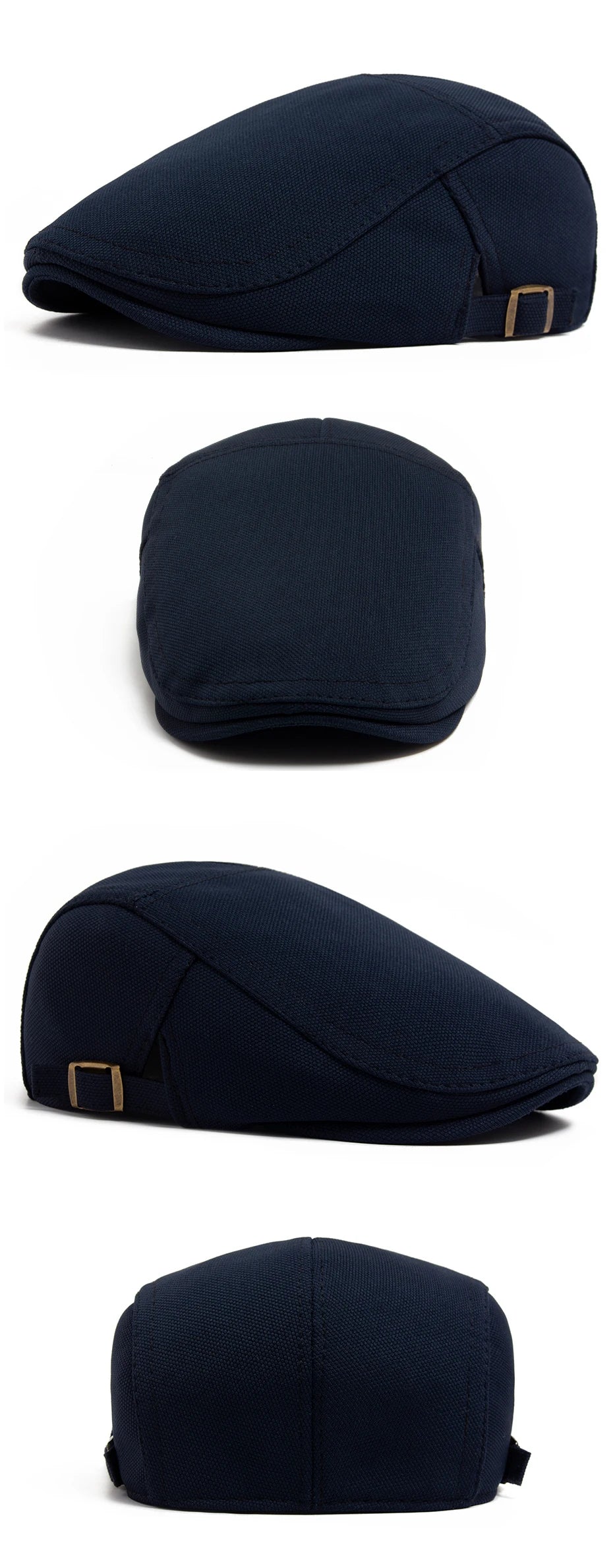 Mønstret Newsboy Flatcap