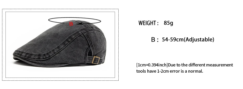 Bomull Newsboy Flatcap