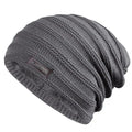Pelsfôret Elastisk Vinterbeanie