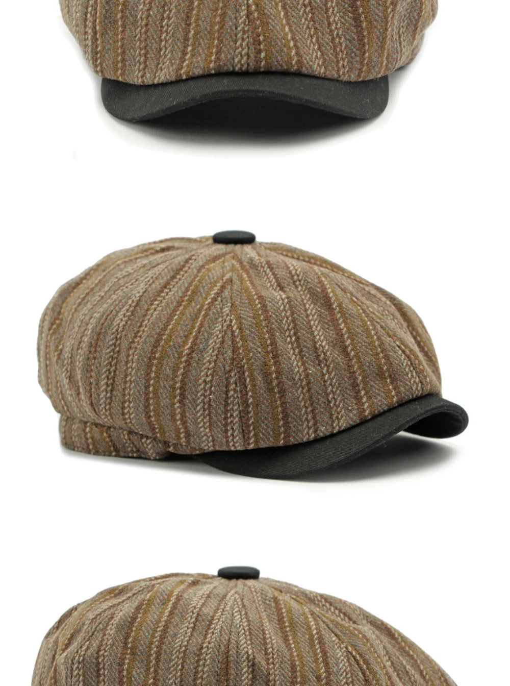 Stripete Newsboy Flatcap
