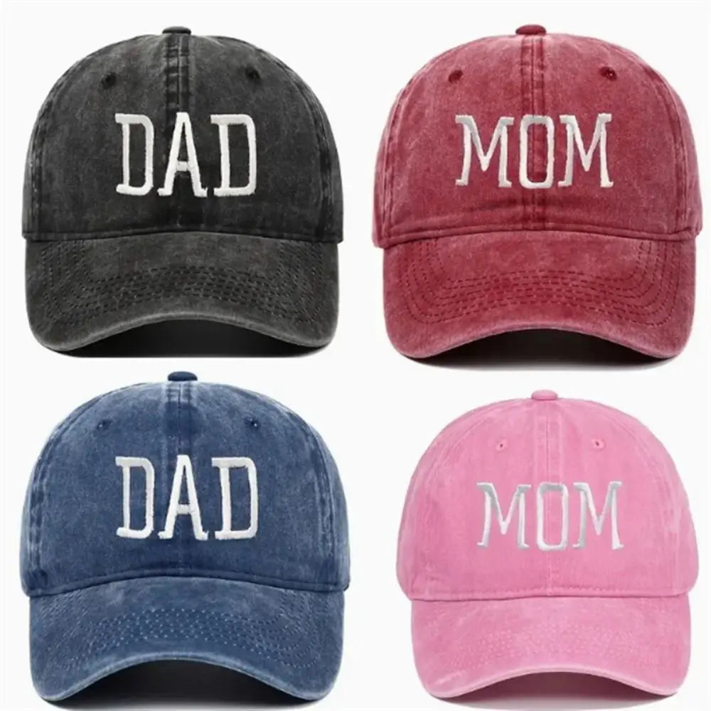"Mom / Dad" Brodert Caps