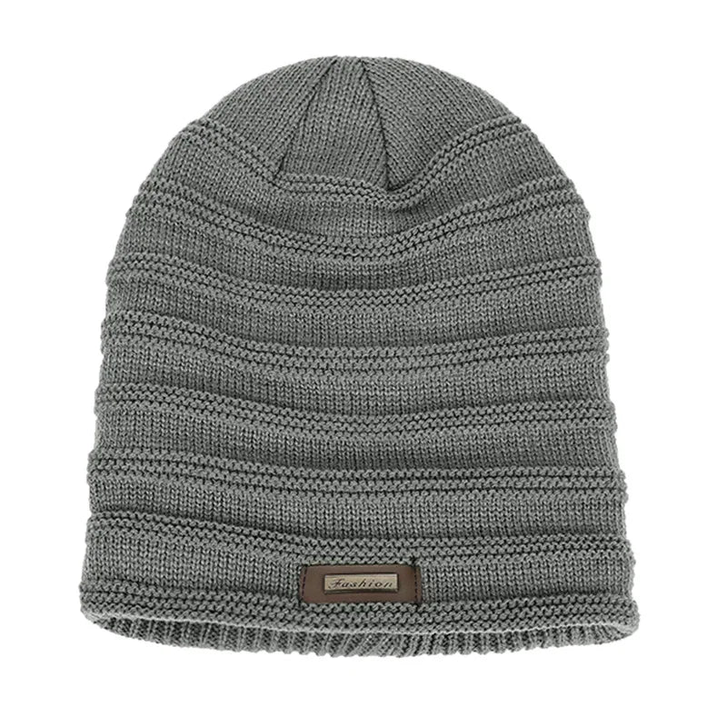 Pelsfôret Elastisk Vinterbeanie