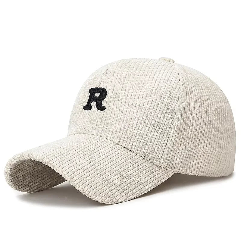 Fløyels Caps med 3D Broderi