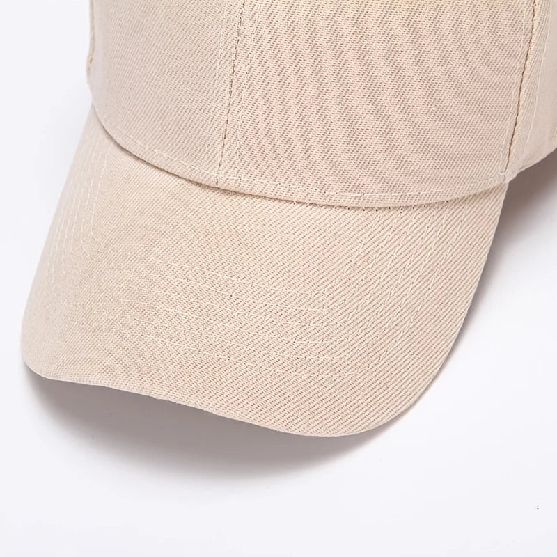 Klassisk Ensfarget Baseballcaps