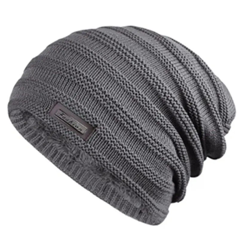 Pelsfôret Elastisk Vinterbeanie