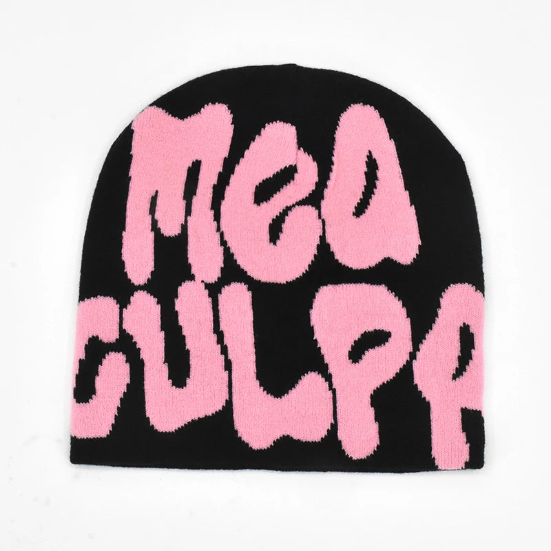 "Mea Culpa" Y2K Strikkelue