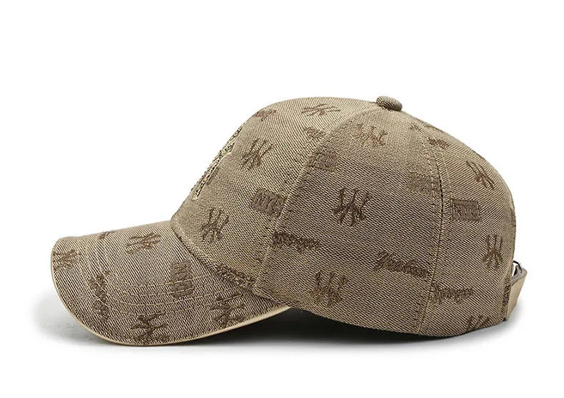 "MY" Letter Brodert Caps