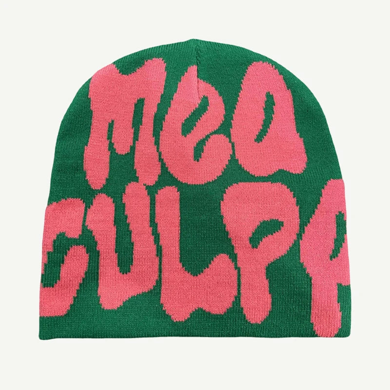 "Mea Culpa" Y2K Strikkelue