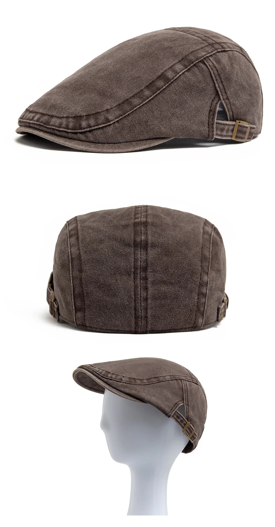 Bomull Newsboy Flatcap