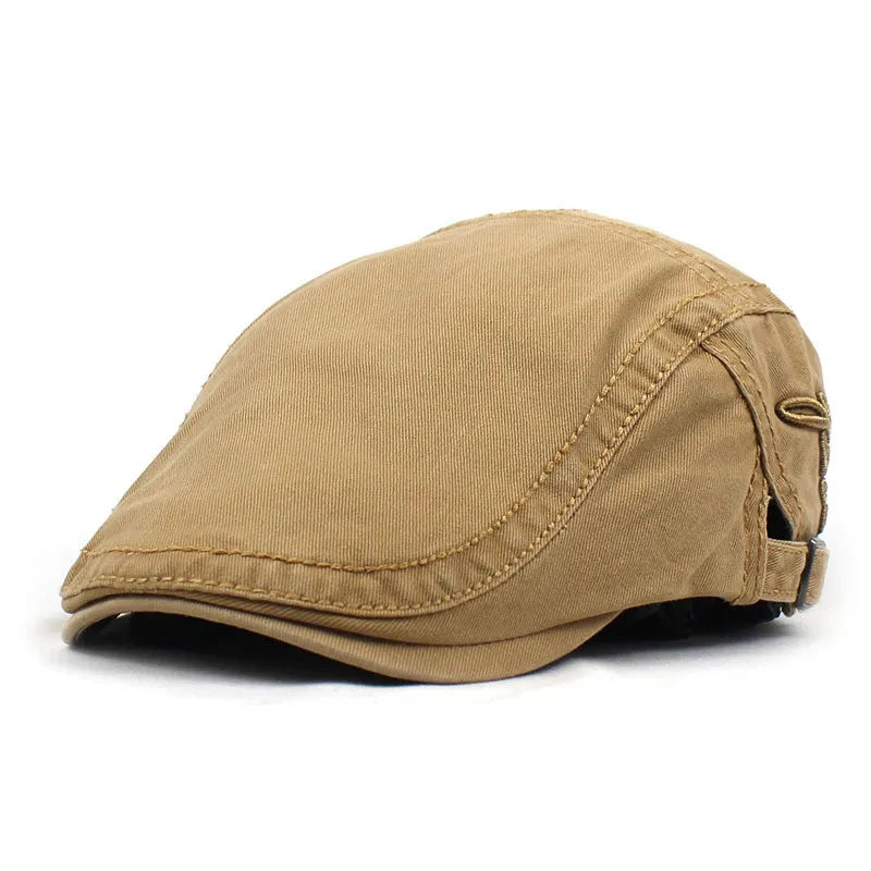 Brodert Bomull Newsboy Flatcap