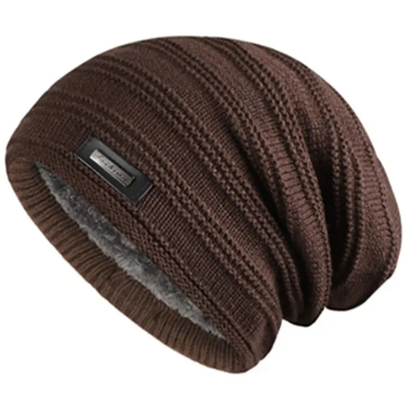 Pelsfôret Elastisk Vinterbeanie