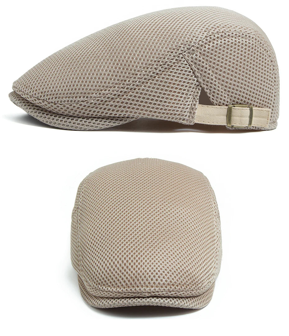 Pustende Mesh Newsboy Flatcap