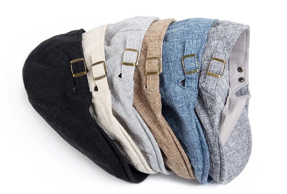 Klassisk Flatcap med Knappedetalj