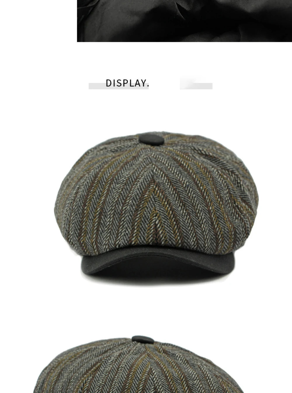 Stripete Newsboy Flatcap