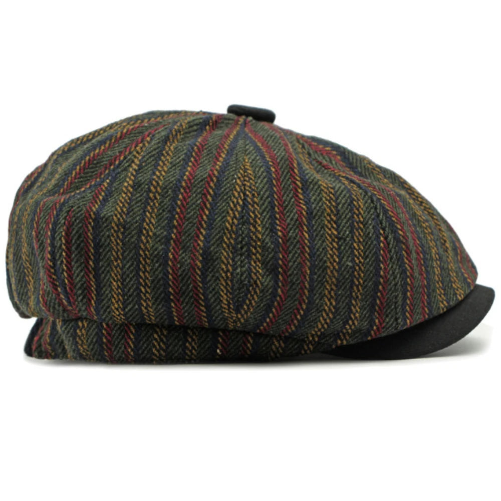 Stripete Newsboy Flatcap