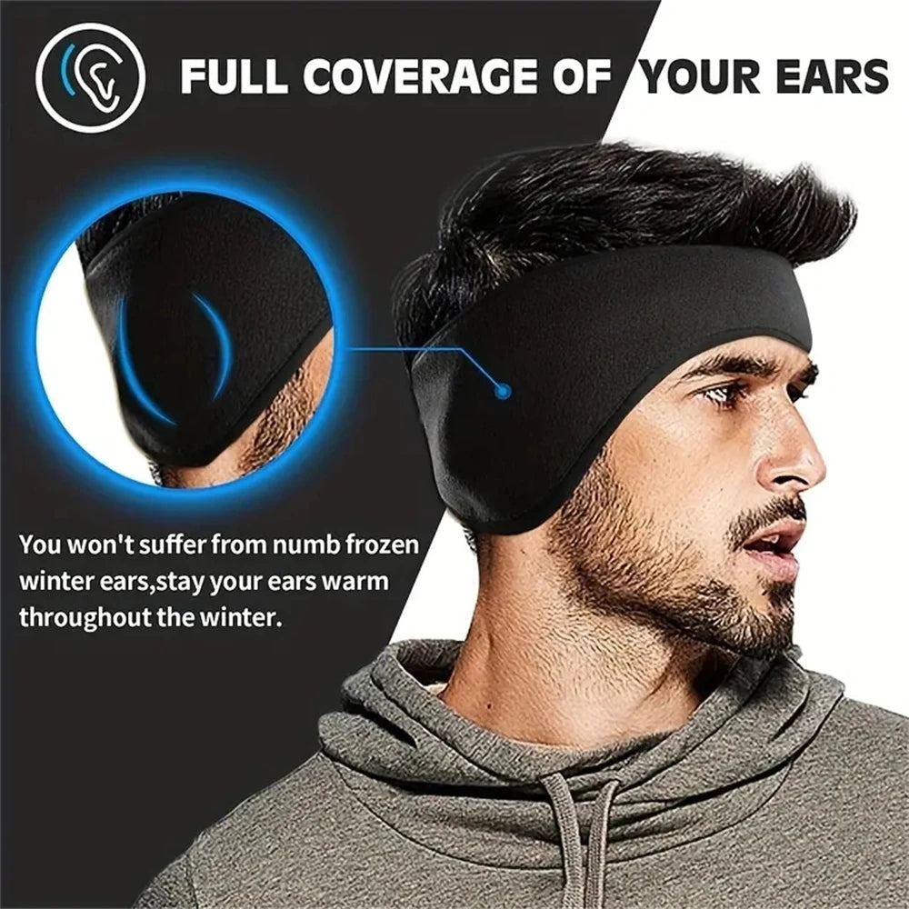 Fleece Sports-Pannebånd med Øreflapper