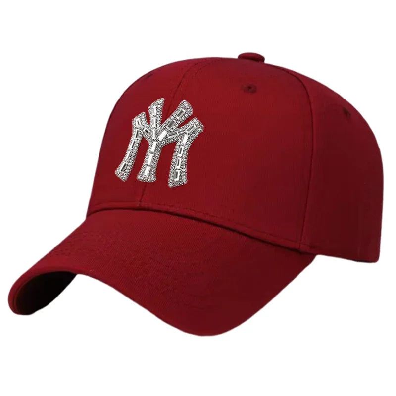 Glitrende Strass Caps
