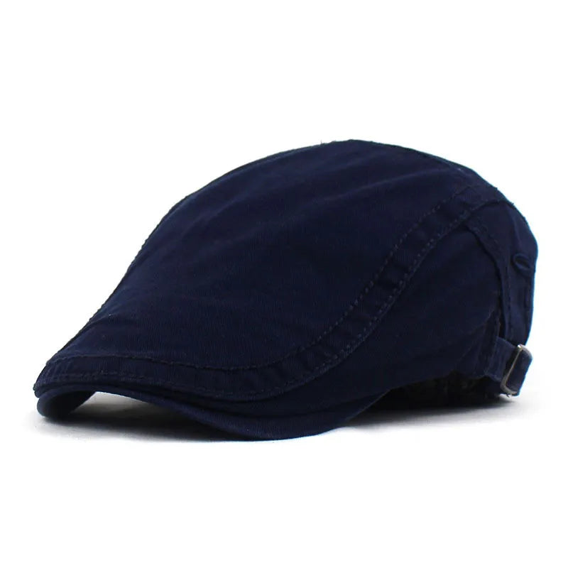 Brodert Bomull Newsboy Flatcap