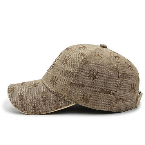 "MY" Letter Brodert Caps
