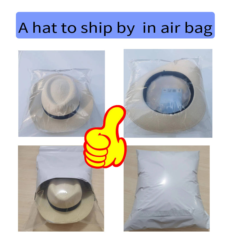 Strå Fedora Filthatt med Bred Brem