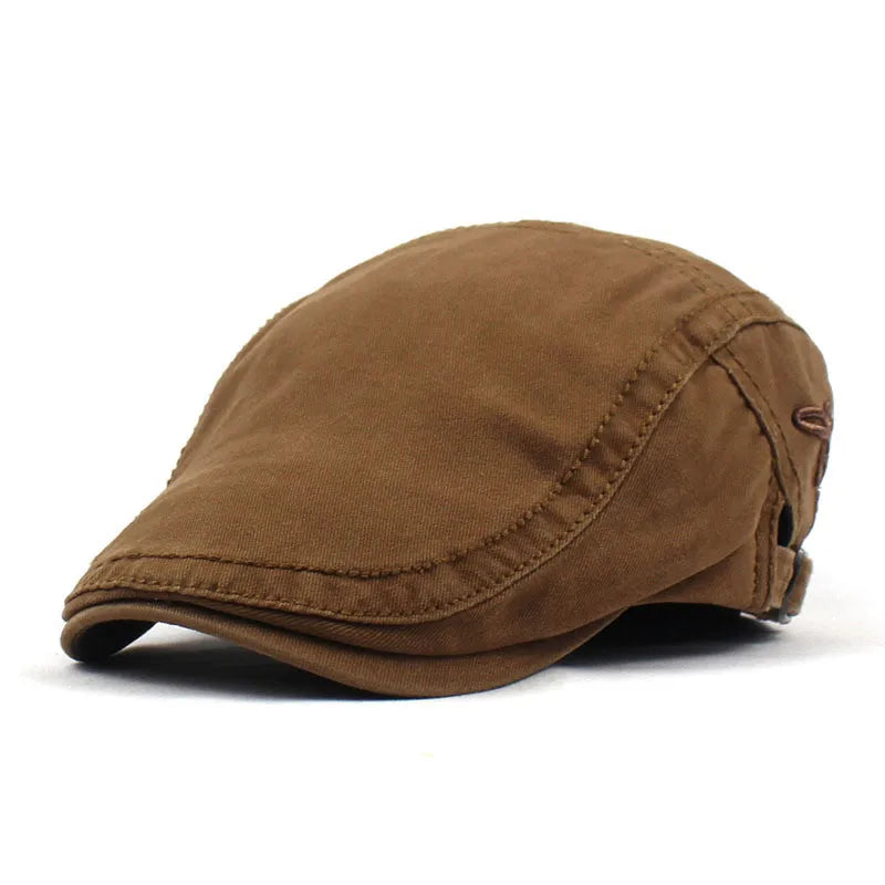 Brodert Bomull Newsboy Flatcap