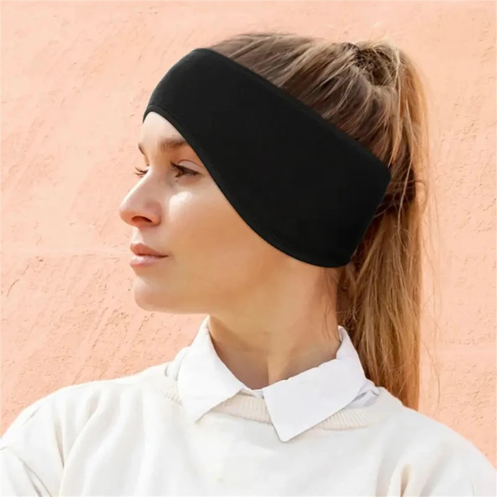 Fleece Sports-Pannebånd med Øreflapper