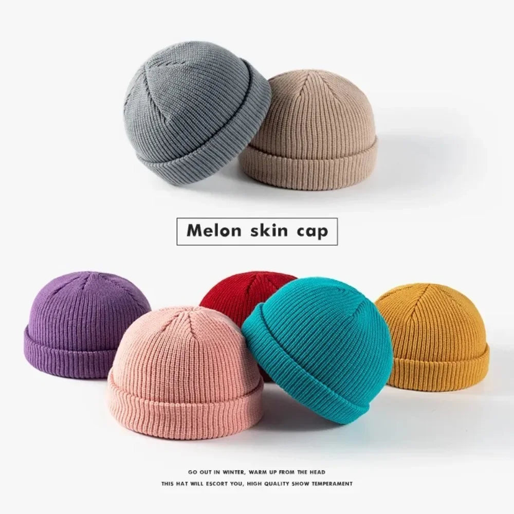 Klassisk Ribbestrikket Beanie