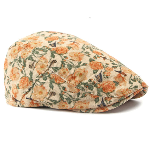 Blomstermønstret Klassisk Flatcap