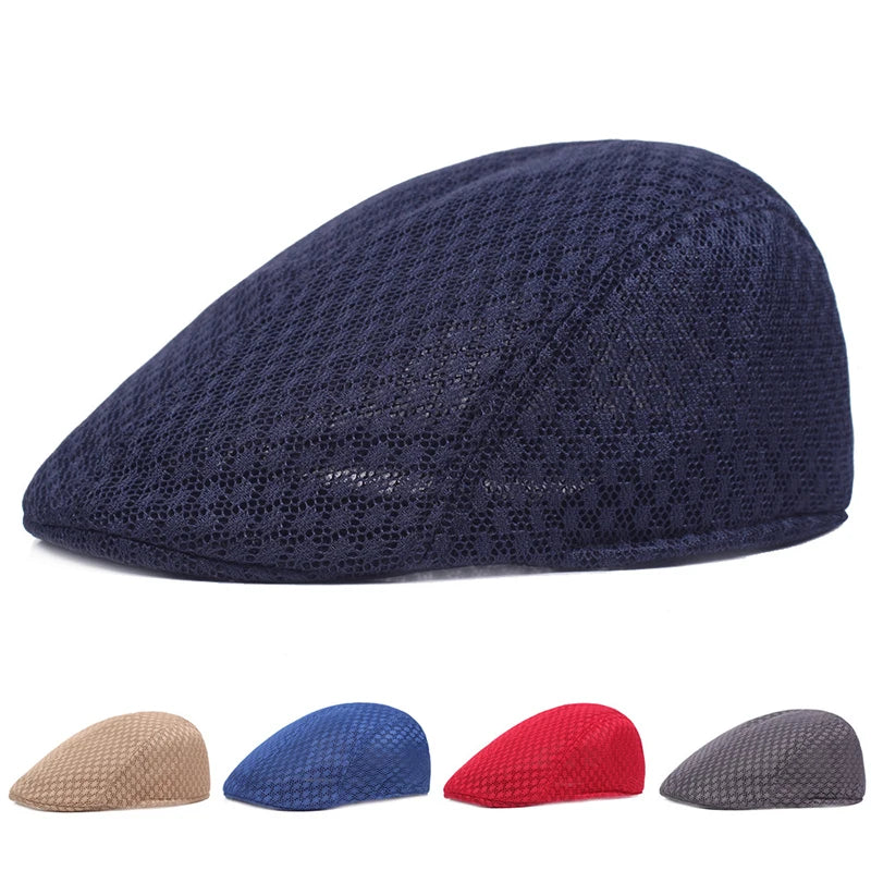 Pustende Mesh Newsboy Flatcap