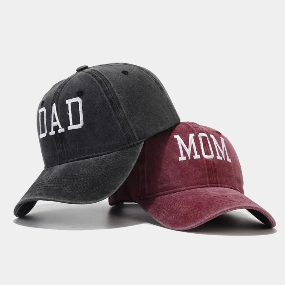 "Mom / Dad" Brodert Caps