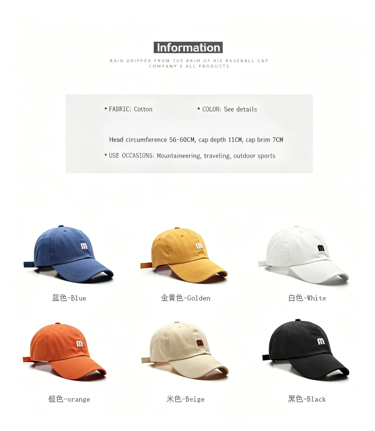 Brodert Premium Bomullscaps