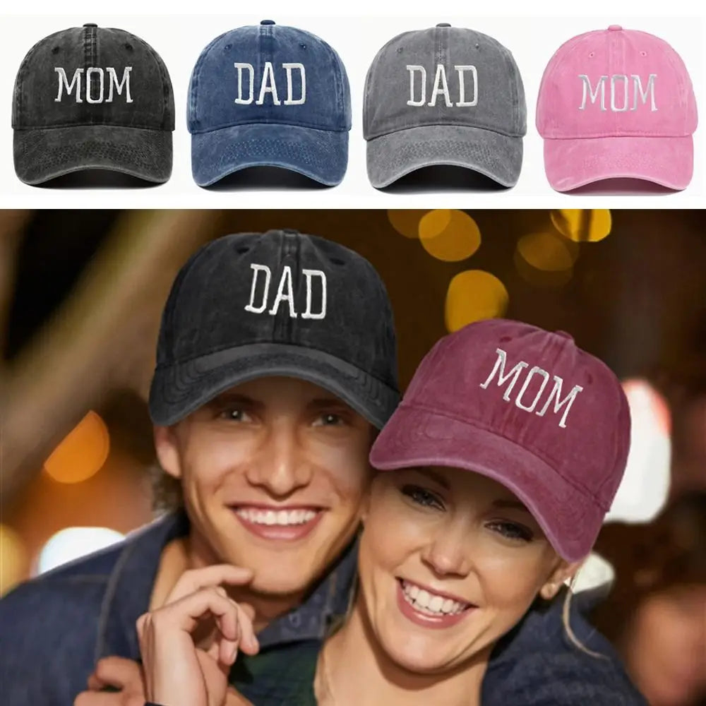 "Mom / Dad" Brodert Caps