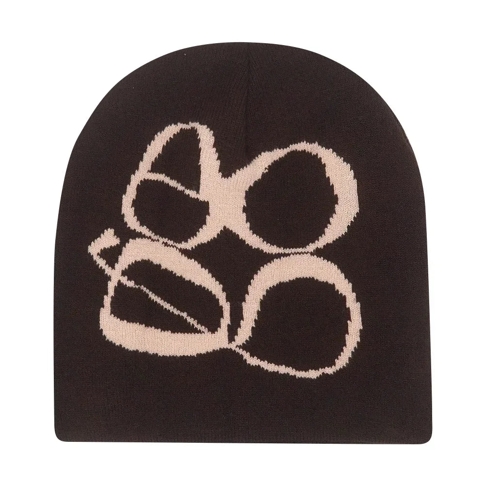 Y2K Brodert Strikkelue