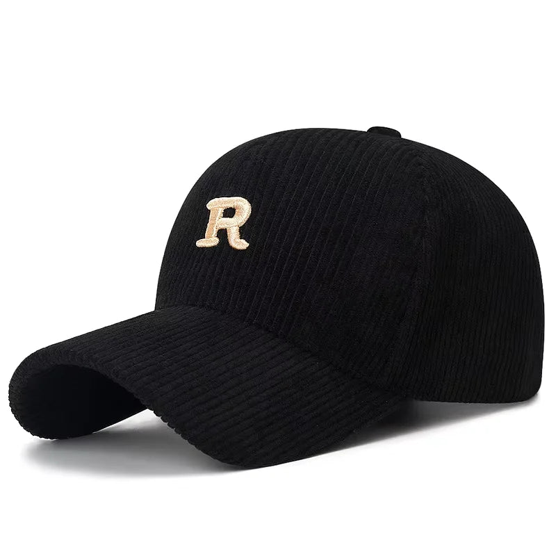 Fløyels Caps med 3D Broderi