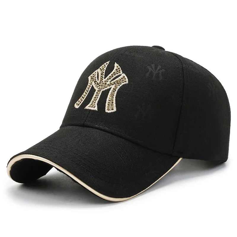 "MY" Letter Brodert Caps