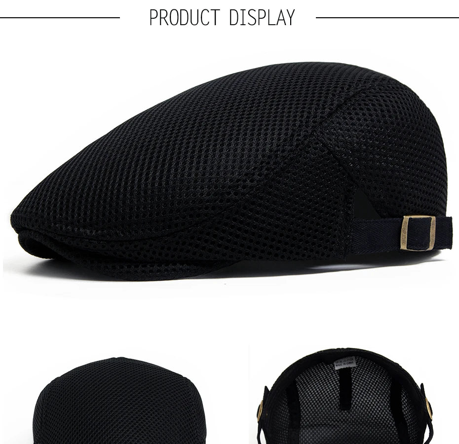 Pustende Mesh Newsboy Flatcap