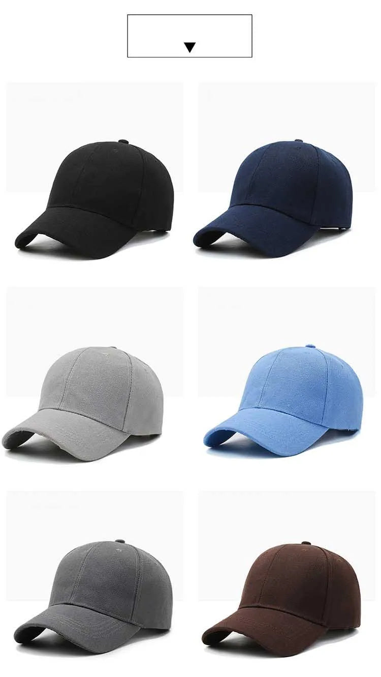 Klassisk Ensfarget Caps