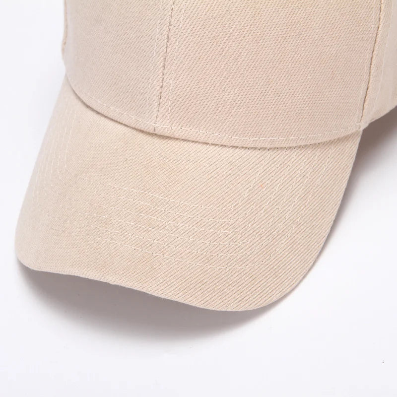 Klassisk Ensfarget Baseballcaps