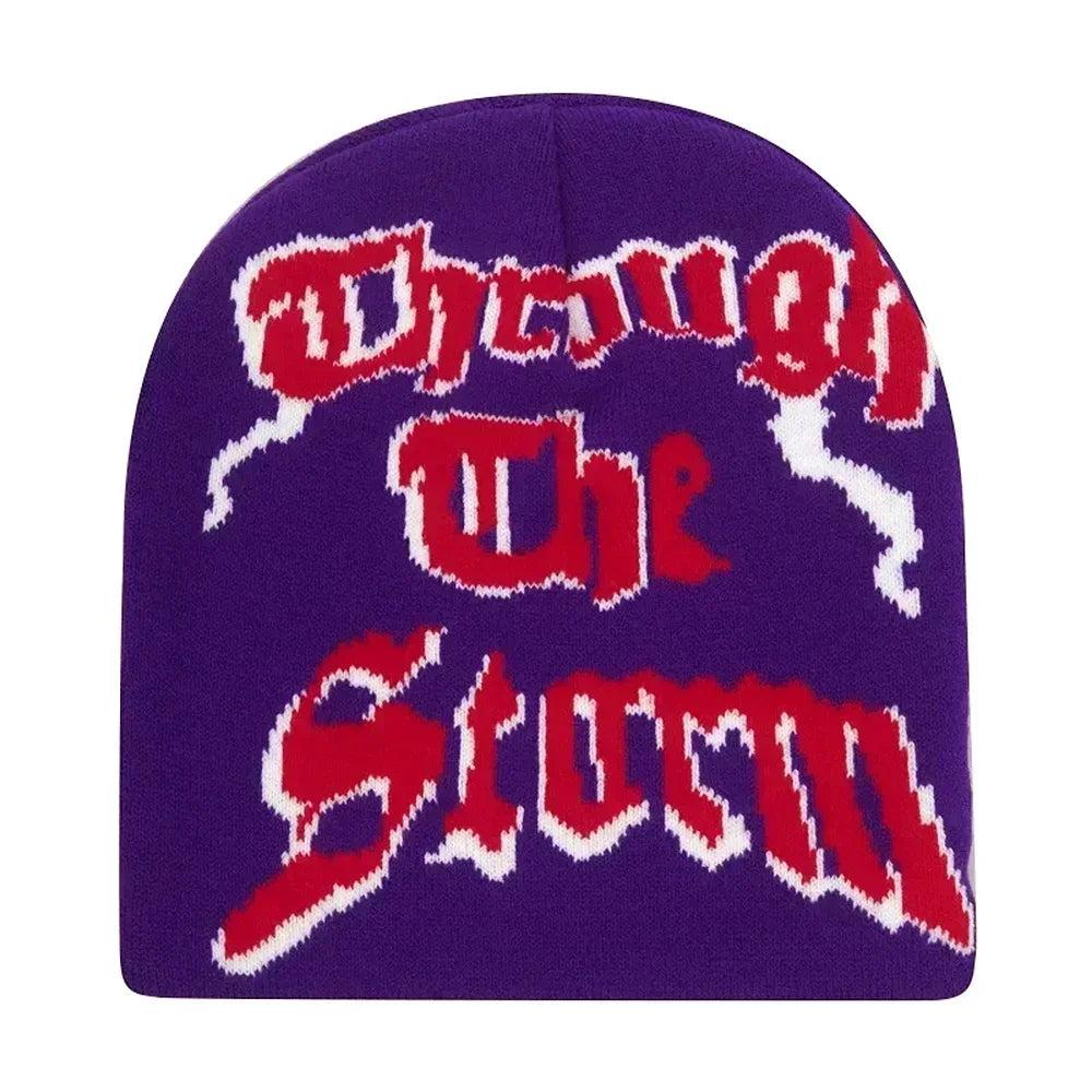 Y2K Brodert Strikkelue