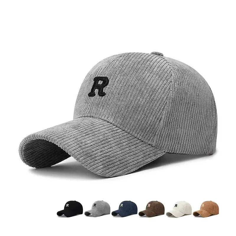 Fløyels Caps med 3D Broderi