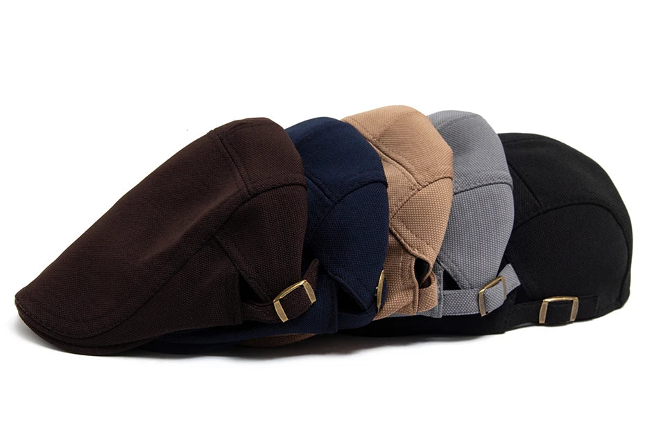 Mønstret Newsboy Flatcap