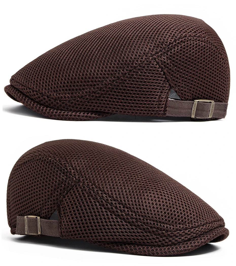 Pustende Mesh Newsboy Flatcap